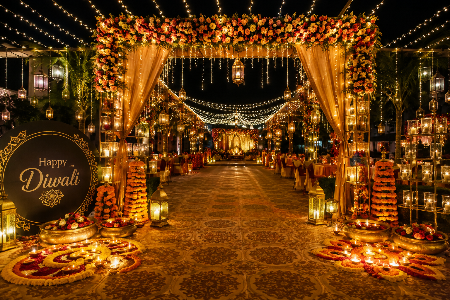 Diwali Decor and Lighting Banner